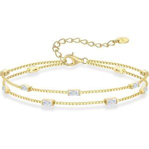 ✨ Louisa Secret Birthstone Bracelets Women Gold Sterling Dainty Simple Jewelry